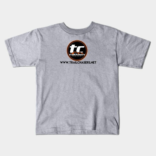 Orange Circle Kids T-Shirt by trailchasers